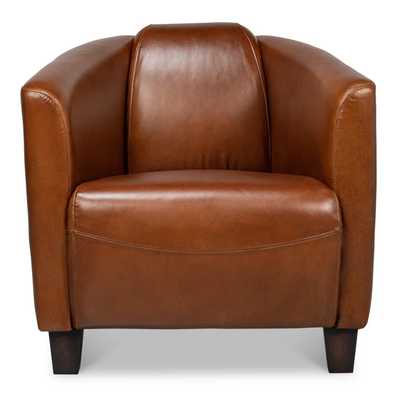 Sarreid Ltd Mandy Leather Armchair