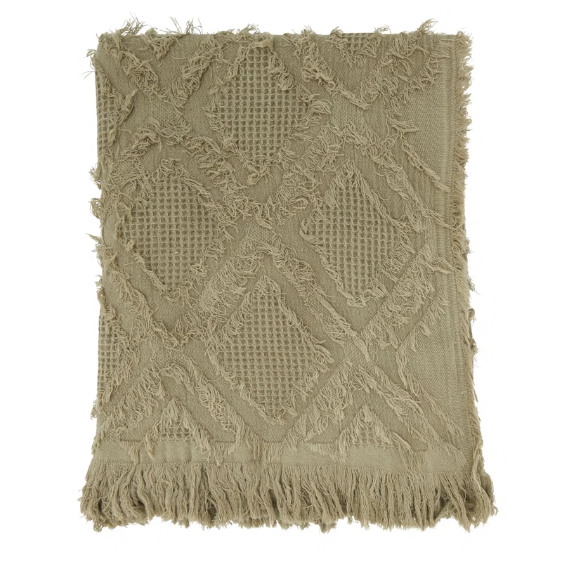 Saro Sevan Collection Hand Woven Throw Blanket
