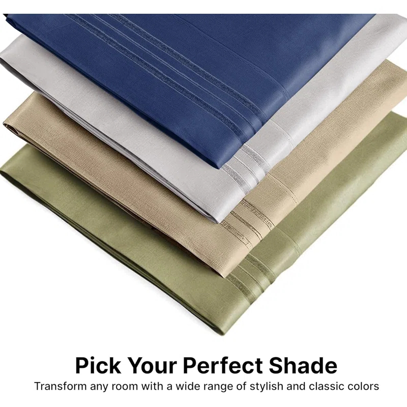 CGK Linens Soft Double Brushed Soft & Cooling Pillowcase - Set of 4