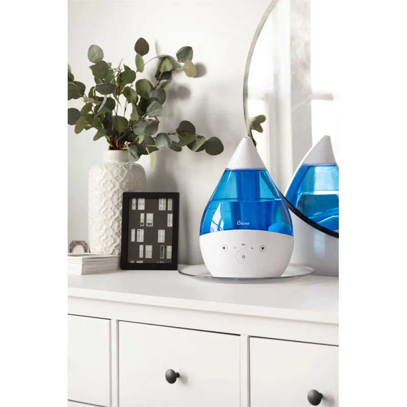 Crane USA Drop 2.0 , 4-in-1 Cool-Mist Humidifier with Aroma Tray & Sound Machine