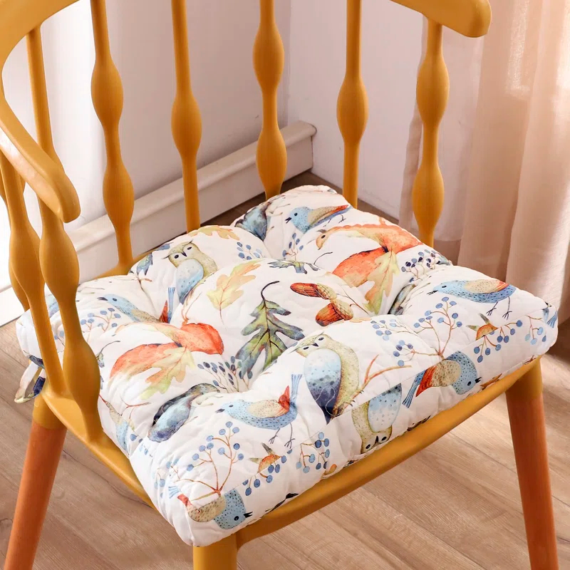 Barefoot Bungalow Quilted Reversible Indoor Chair Pad Cushion