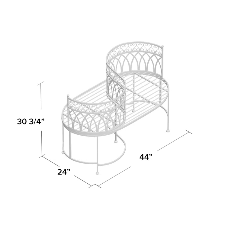 Fleur De Lis Living Yelverton Iron Outdoor Bench