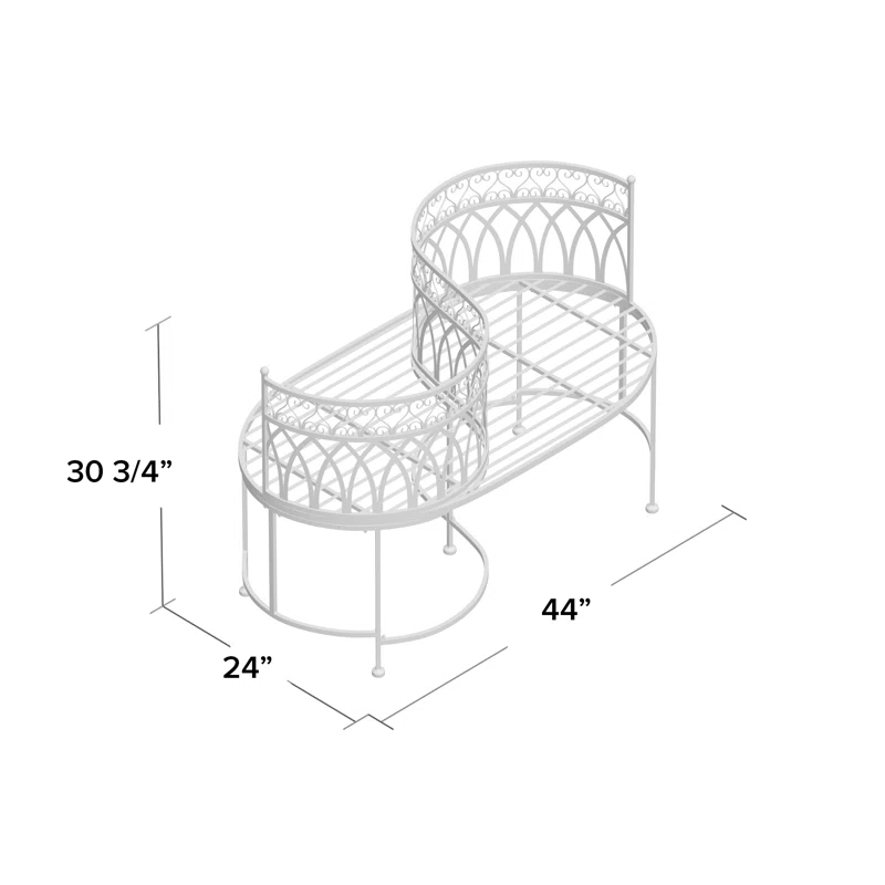 Fleur De Lis Living Yelverton Iron Outdoor Bench