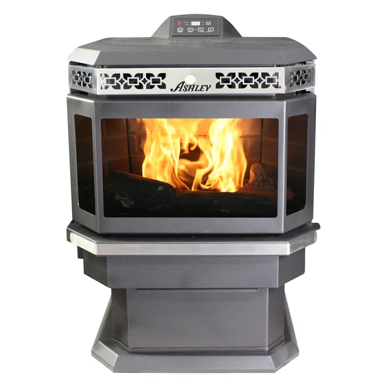 Ashley Hearth Ashley Bay Front Pellet Heater - Solid Fuel Appliance