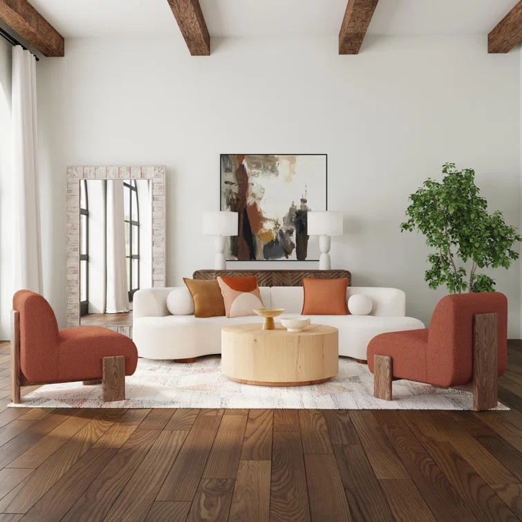 Octavia 2 - Piece Upholstered Curved Sectional