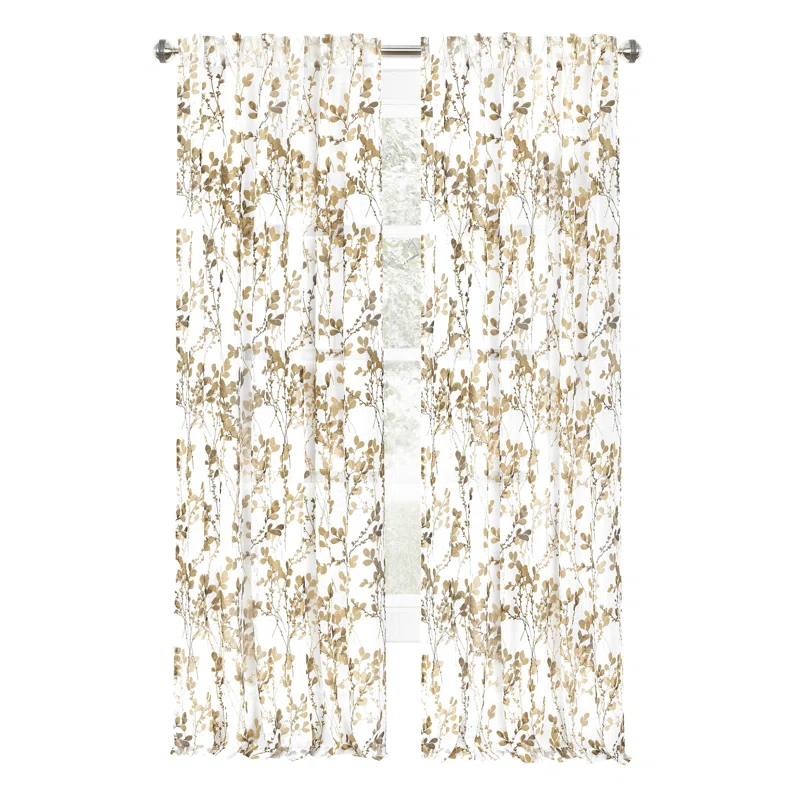 Molineux Polyester Semi Sheer Curtain Panel