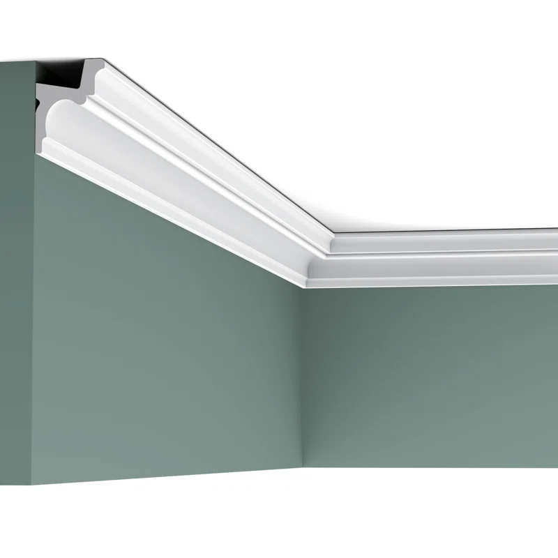 1-5/8 in x 2-1/8 in x 78-3/4 in Primed White Plain Polyurethane Crown Moulding (Set of 2)