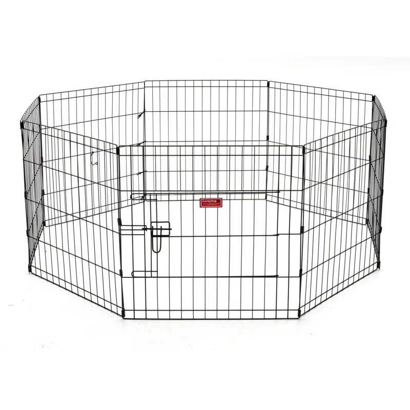 Foldable Metal Exercise Pet Play Pen for Dogs, Chickens, Rabbits and more