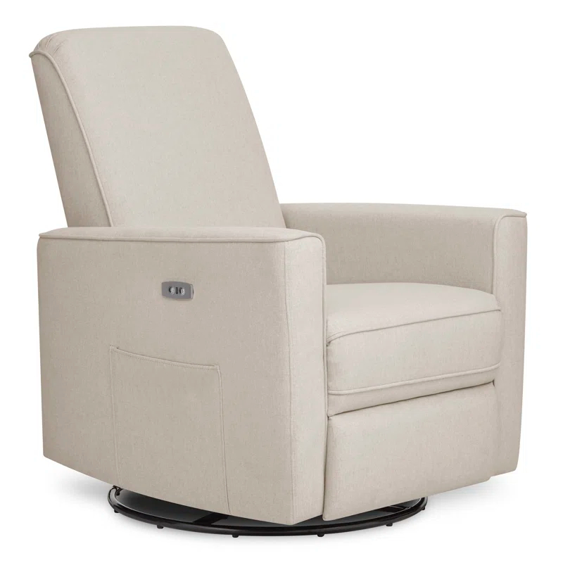 Evolur Greenguard Gold Certified Upholstered Swivel Reclining Glider