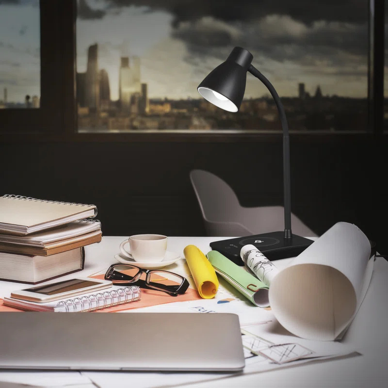 OttLite Wellness OttLite Infuse LED Desk Lamp with Wireless Charging