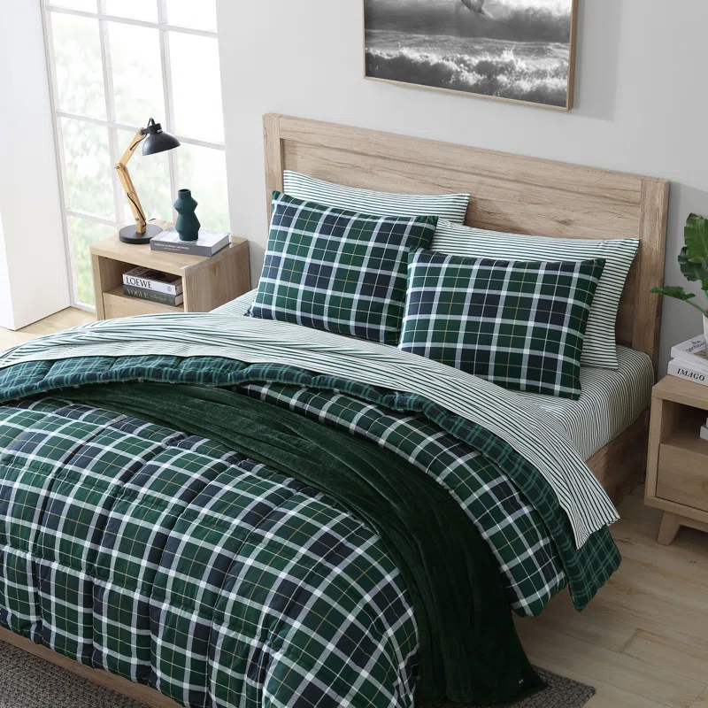 Nautica Costal Plaids Nautica Northsail Plaid Navy Reversible Duvet Cover Set