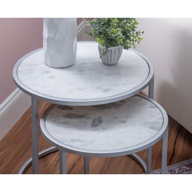 Marble Top Nesting Tables