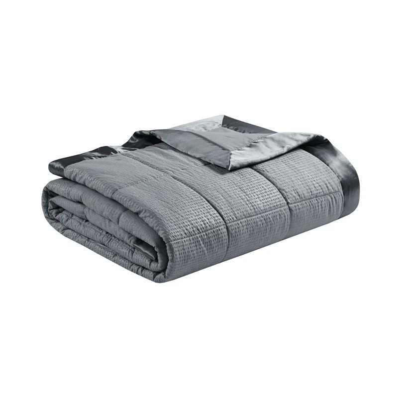 Madison Park Cambria Oversized Down Alternative Blanket with Satin Trim