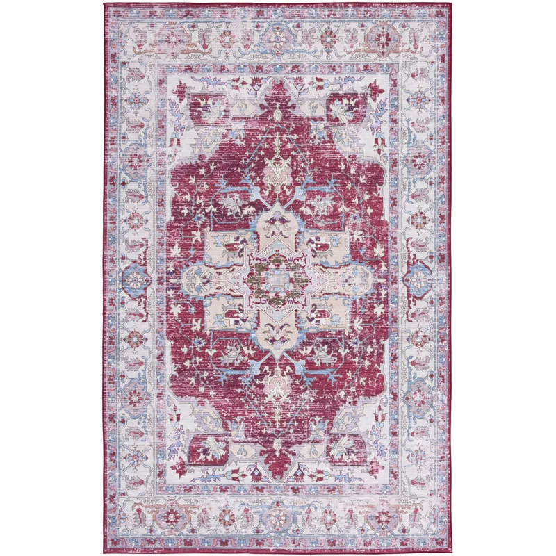 Bungalow Rose Tucson Performance Machine Washable Oriental Rug