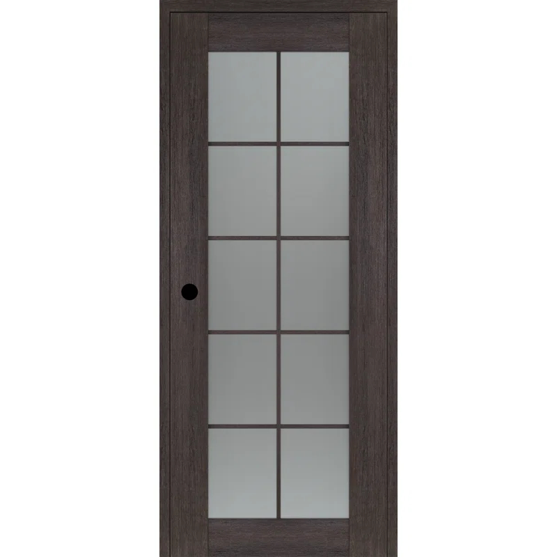 Belldinni Avon 10 Lite Solid Manufactured Wood and Glass Paneled Prefinished Standard Door