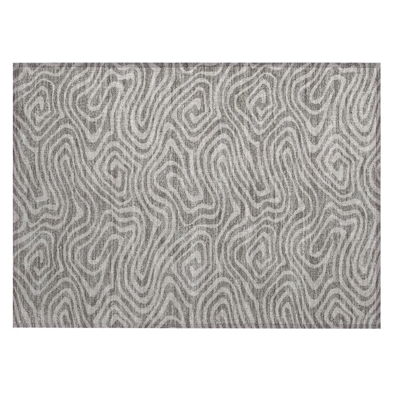 Machine Washable Indoor/Outdoor Chayden ACN1020 Gold 1'8" x 2'6" Rug