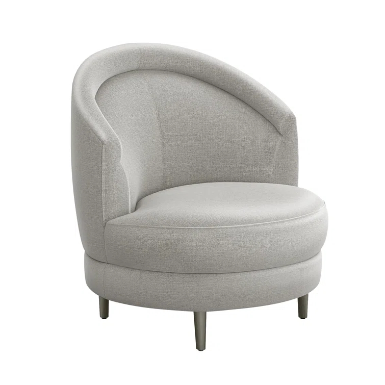 Interlude Capri Upholstered Swivel Barrel Chair