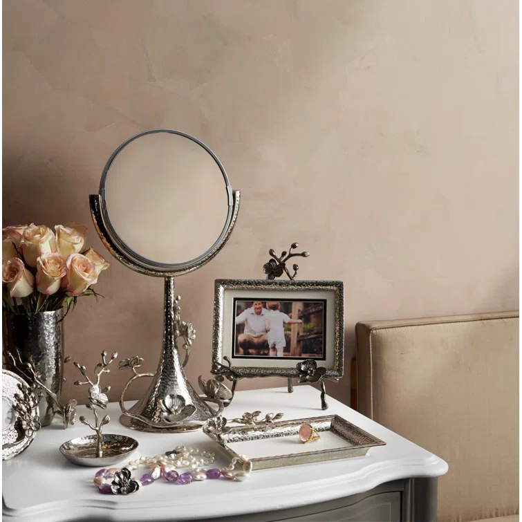 Michael Aram White Orchid Vanity Mirror