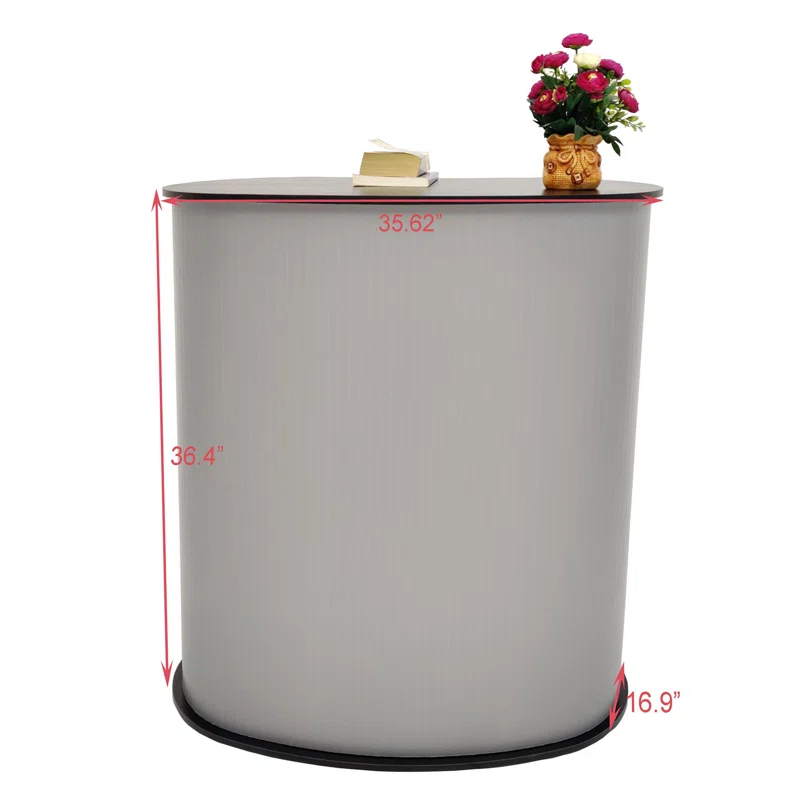 Portable Lightweight Tradeshow Podium Lectern Pulpit Economy Event Party Wedding White or Black