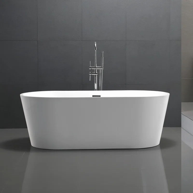 ANZZI FT-AZ098 Chand Series 67'' x 32'' Freestanding Soaking Acrylic Bathtub