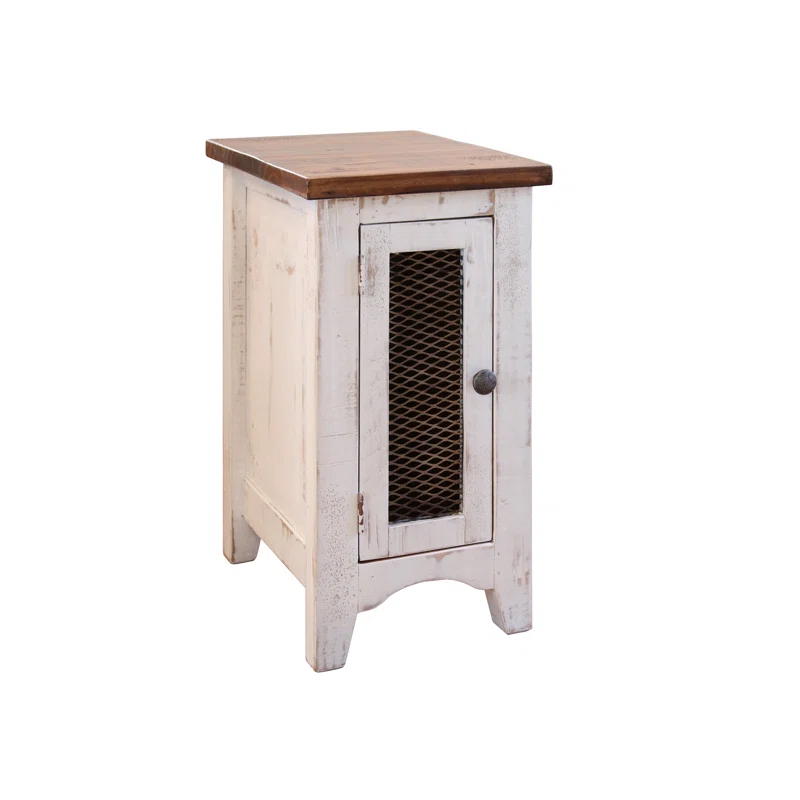 August Grove® Carolina 1 Mesh Door Chairside Table