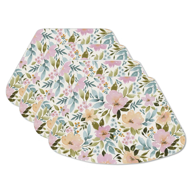 CounterArt Floral Wedge Placemat