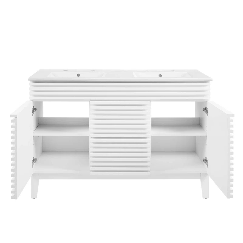 Trio Supply House Modway Render 48" Double Sink Bathroom Vanity
