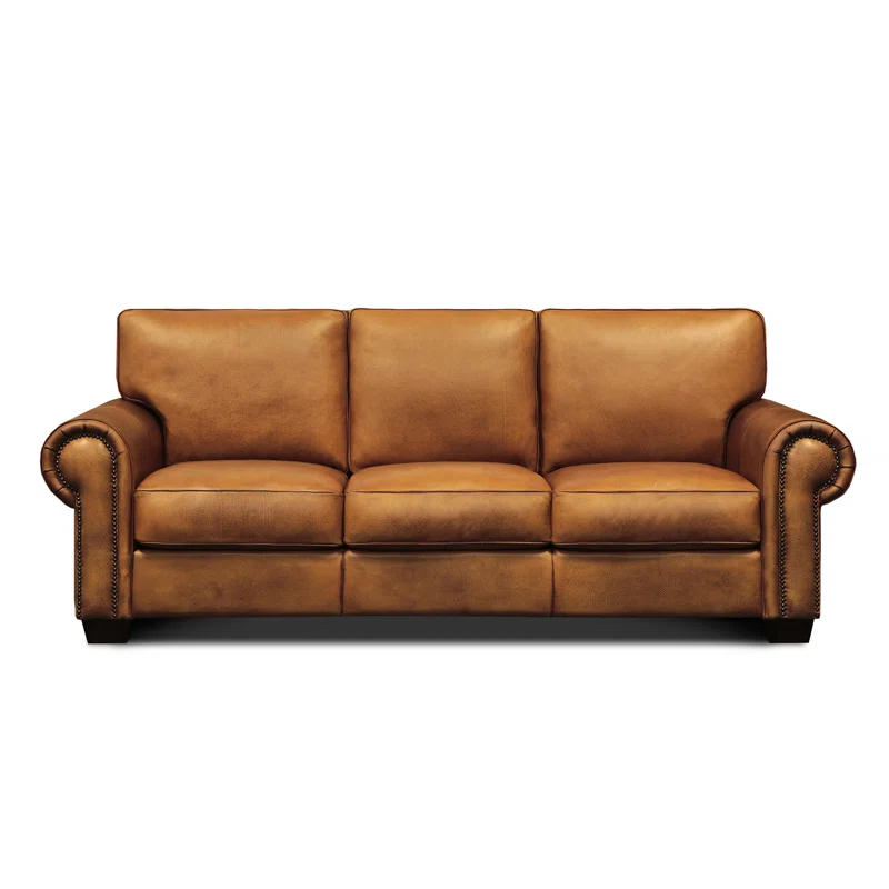Valencia 92'' Leather Sofa