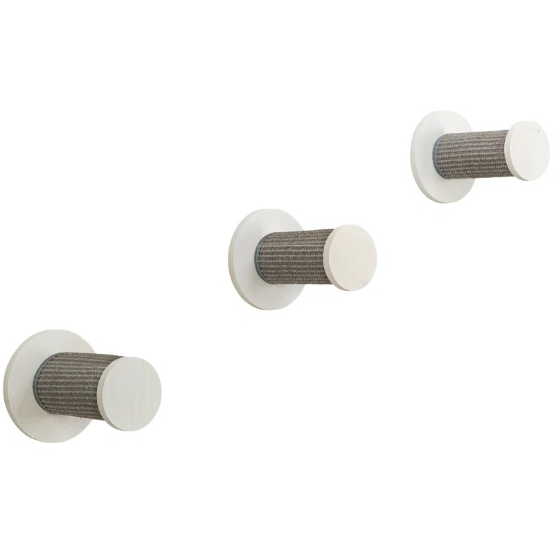 TRIXIE TRIXIE Wall Set 3, Indoor Wall Mounted Cat Climbing System, 3 Sisal Climbing Steps, Jumping Platform, Perches