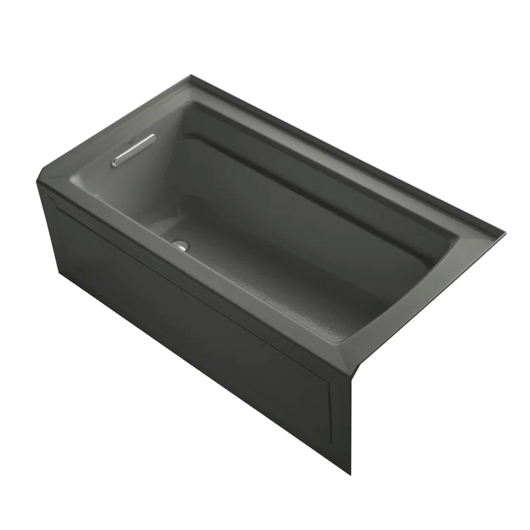 Kohler Archer® 60" x 32" Acrylic Alcove Soaking Bathtub with Comfort Depth K-1123-RA-58