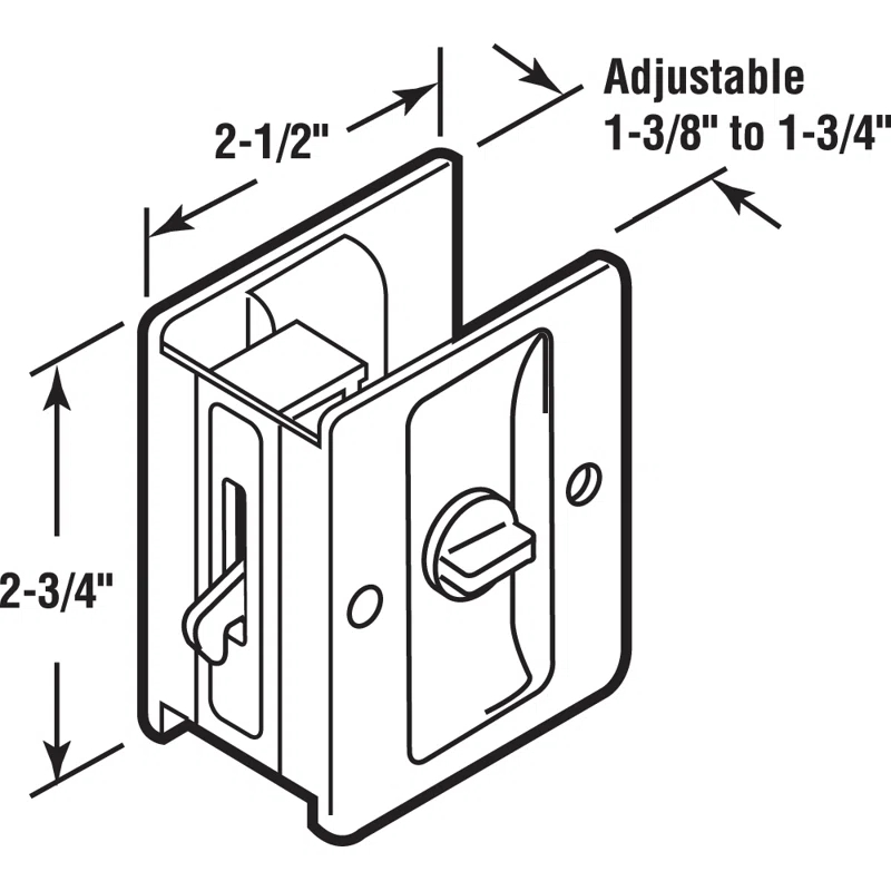 Delaney Hardware Passage Pocket Door Lock