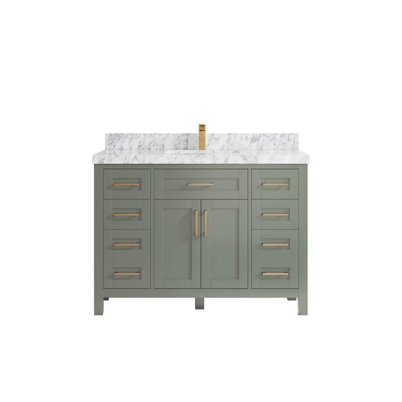 Willow Collections Cambridge 48'' Single Bathroom Vanity with Quartz Top