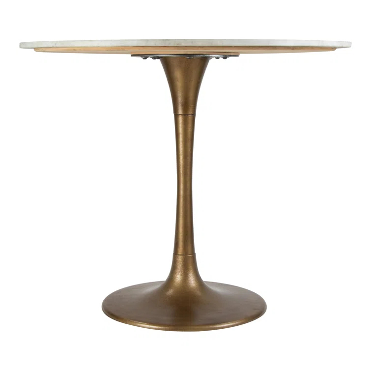Zuo Hospitality Round Marble Top Dining Table