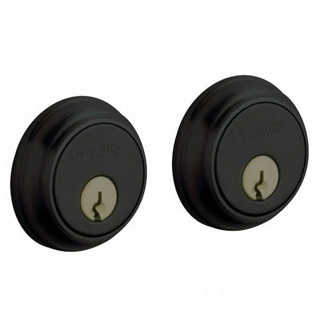 Baldwin 8021 Traditional Double Cylinder Deadbolt For 1-5/8" Bore Hole - Black
