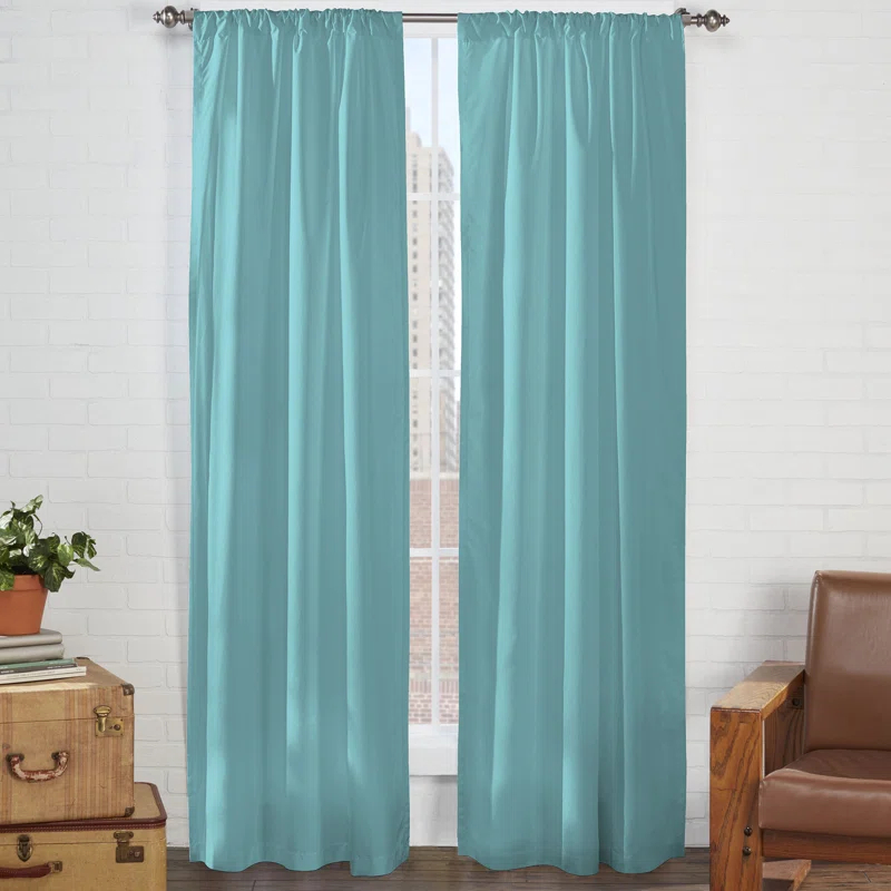 Cadenza Microfiber Rod Pocket Panel Pair (2 Panels) (Set of 2)