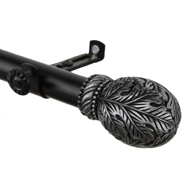 Forest Triple Steel Adjustable Single Curtain Rod
