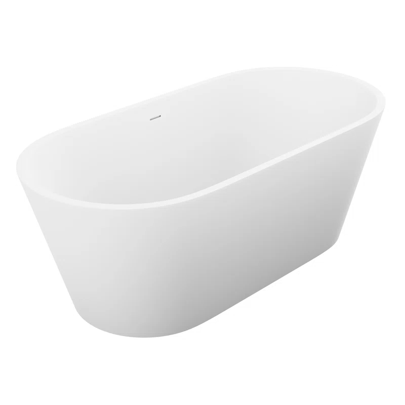 Rossetto 66.8'' x 24.25'' Freestanding Soaking Solid Surface Bathtub