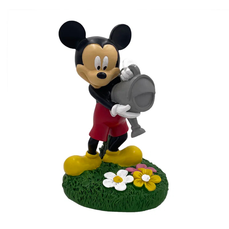 Back Yard Glory Disney Mickey Mouse with Watering Can Garden Statue