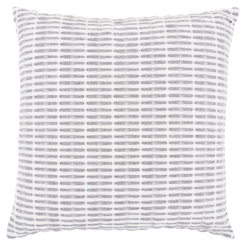 Pleated Please Striped Cotton Pillow Cover (Set of 2)