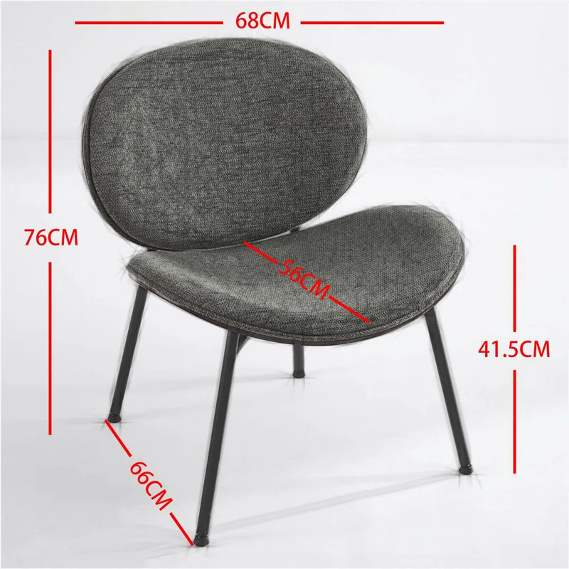 Farm on table Mid-Century Modern Chair Single Side Chair Tripod,bean paste pink fabric Lounge Chair in Walnut Finish Comfortable Backrest,Bean Paste Red color,SW1871PR