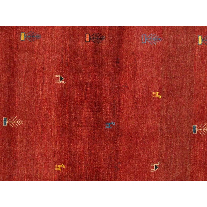 Pasargad Tribal One-of-a-Kind 4' X 5'5" Wool Area Rug in