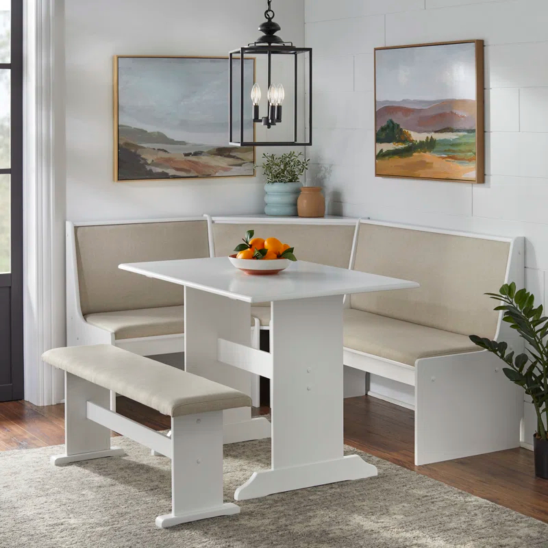TMS Hollenberg 5 - Piece Solid Wood Trestle Dining Set