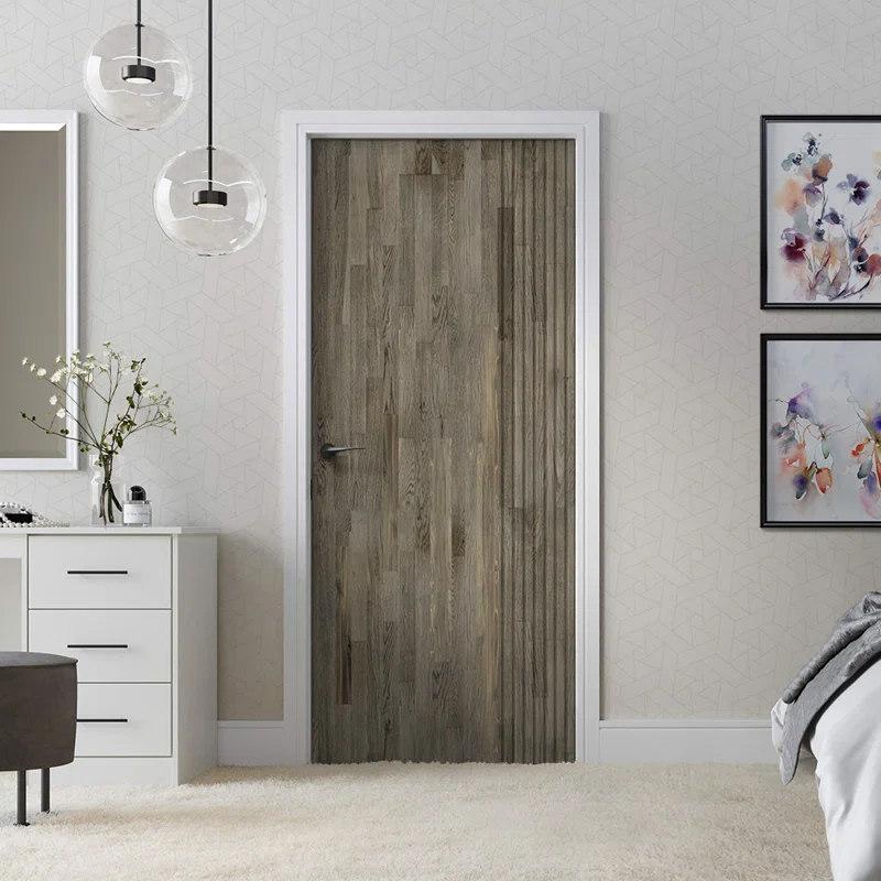 Calhome Paneled Pine Wood Standard Door