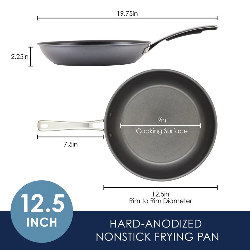 Rachael Ray Cook + Create Hard Anodized Nonstick Frying Pan, 10-Inch
