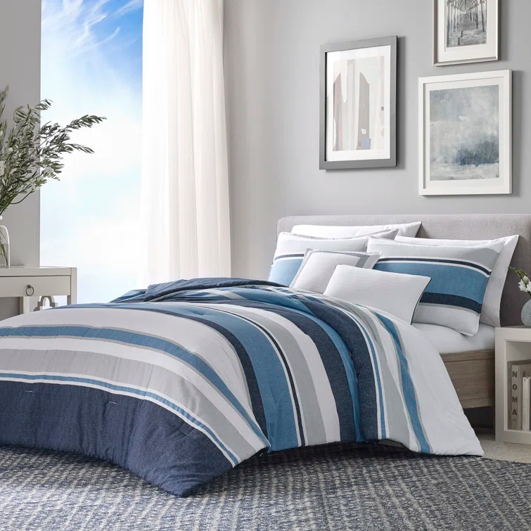 Nautica Nautica Westport Navy Cotton Comforter Bonus Set