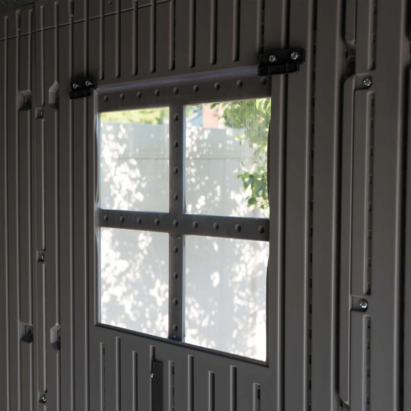 8 Ft. x 12.5 Ft. High-Density Polyethylene (Plastic) Steel Reinforced Outdoor Storage Shed