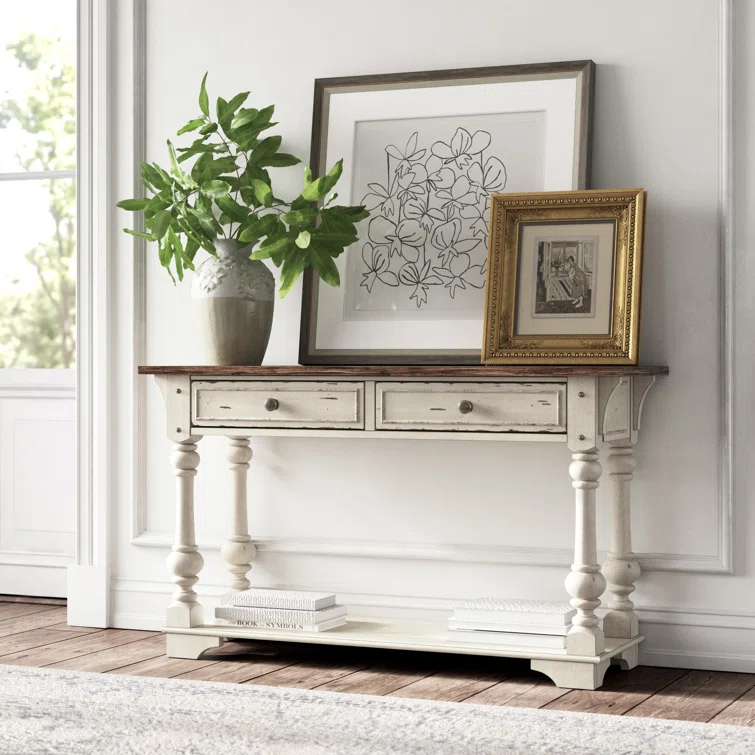 Laurel Foundry Modern Farmhouse® Hexham 52'' Console Table w/ 2 Drawers