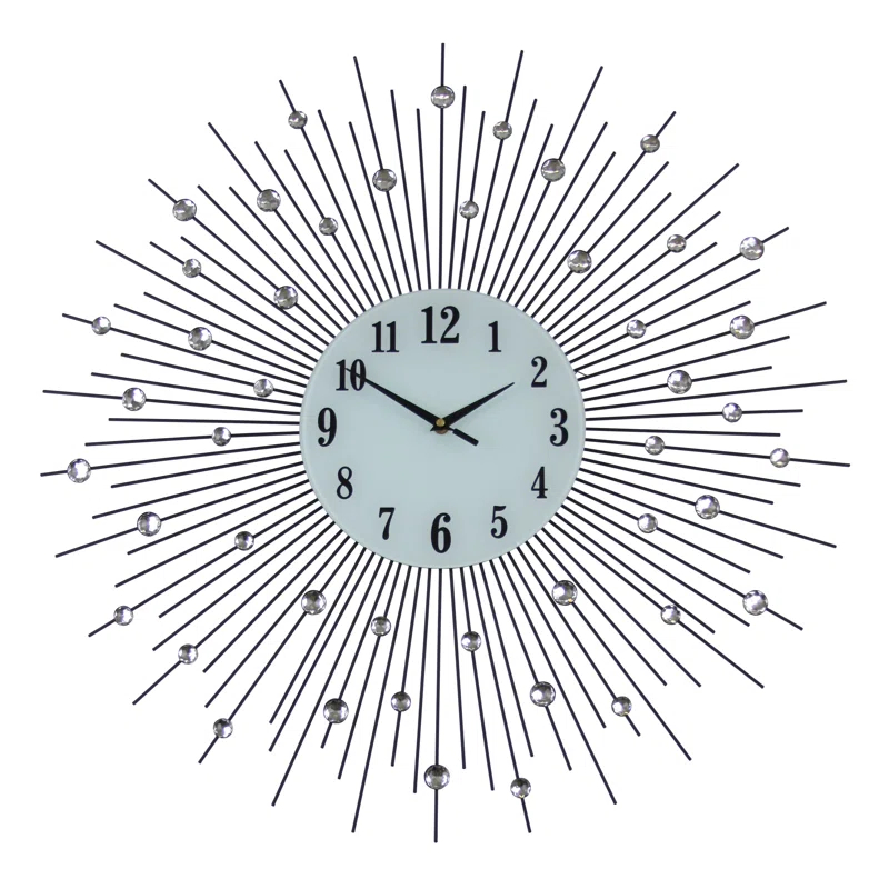 Mercer41 Presswood Oversized Round Wall Clock