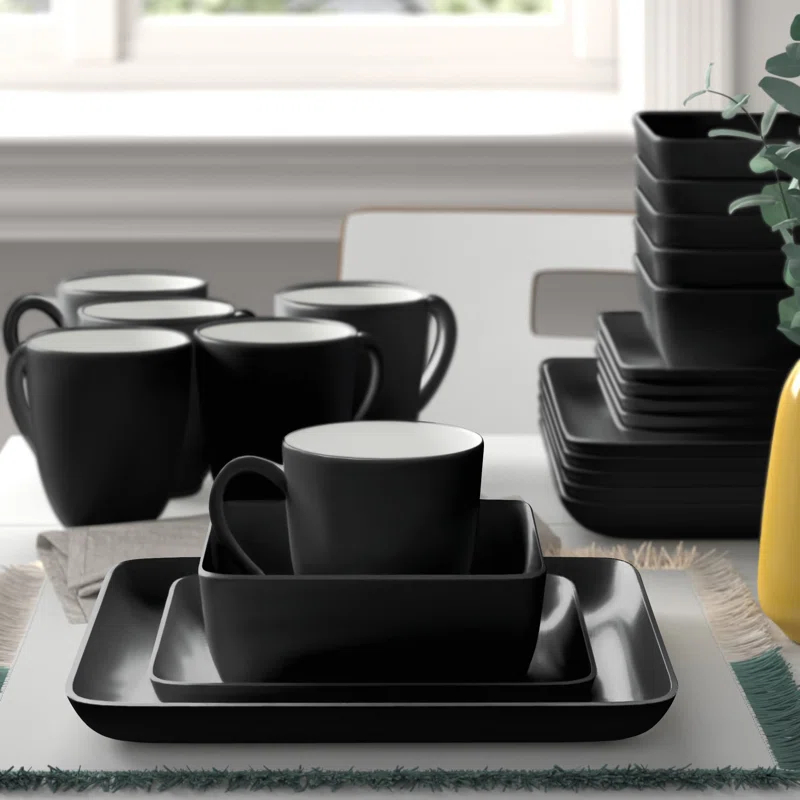 Stone Lain Amy 24-Piece Dinnerware Set Porcelain & Reviews | Wayfair