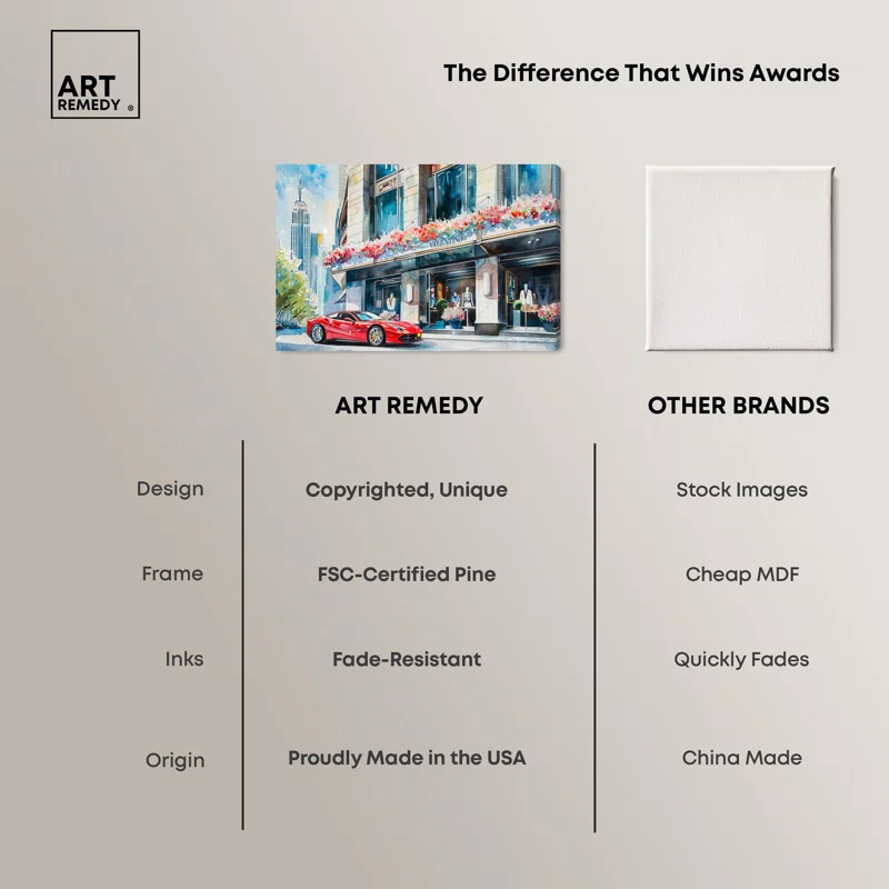 Art Remedy Shopping Spree Trip New York Canvas Fashion Art Prints by Art Remedy